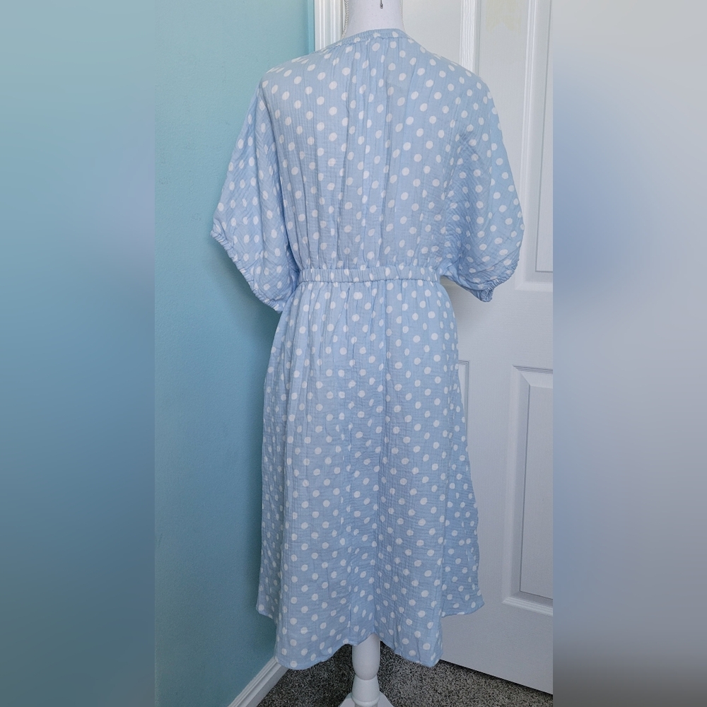 Fresh Blue Polka Dot Dress - Picture 4 of 5